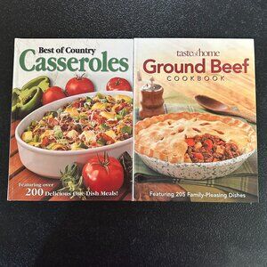 Taste of Home Ground Beef & Best of Country Casseroles Cookbooks Reiman Media